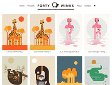 Tablet Screenshot of fortywinks.com